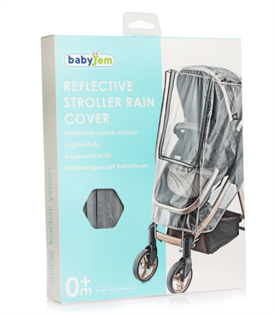 Bebek Arabası Yağmurluğu Reflektörlü