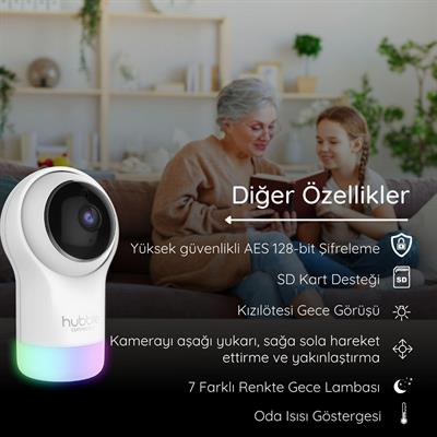 Hubble Glow Fuul HD Wifi Bebek Kamerası