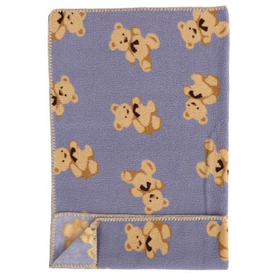 BEBİTOF Ayı Desenli Velsoft Battaniye