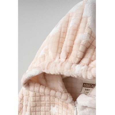 BEBİTOF Ayıcık Desen Velsoft Tulum ( Kahve )