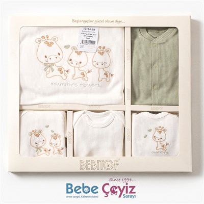 BEBİTOF Benekli Zürafalar 10lu Hastane Çıkışı ( Yeşil )