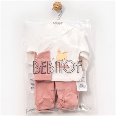 BEBİTOF Etekli Tavşanlar 5li Hastane Çıkışı ( Mürdüm )