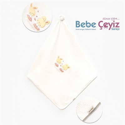 BEBİTOF Etekli Tavşanlar Battaniye Kapitone