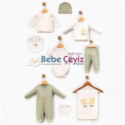 BEBİTOF Etekli Tavşanlı 10lu Hantane Çıkışı ( Yeşil )