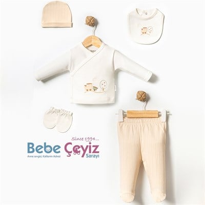 BEBİTOF Masal Treni 5li Hastane Çıkışı ( Bej )