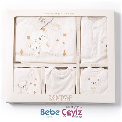 BEBİTOF Yavrulu Koala 10lu Hastane Çıkışı ( Ekru )