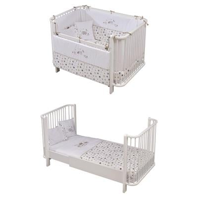 Beşik...Bambino Büyüyen Beşik Beyaz Kuzulu