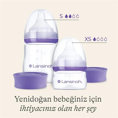 LANSINOH Yenidoğan Biberon Seti ( 160 xs + 160 ml s ) 