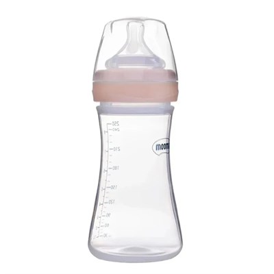 MOOMA Kindy Biberon Orta Akış Gül 250 ML ( 6-18 Ay )
