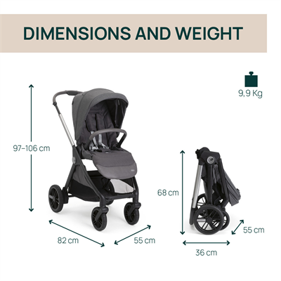Chicco Bellagio Bebek Arabası(Otomatik Katlanır) 2.0 Black Satin