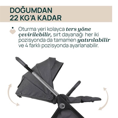 Chicco Bellagio Bebek Arabası(Otomatik Katlanır)  2.0 Fır Tree