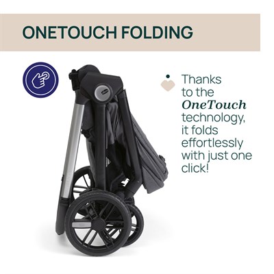 Chicco Bellagio Bebek Arabası(Otomatik Katlanır) 2.0 Black Satin