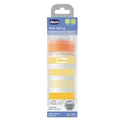 Chicco Bootle Wb Glass Orange  Biberon (240ml)