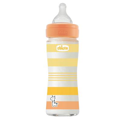 Chicco Bootle Wb Glass Orange  Biberon (240ml)