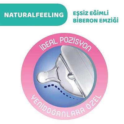 CHİCCO Natural Feeling PP Biberon 6 Ay + 330ML