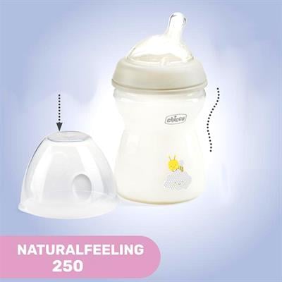 Chicco Natural Feeling Silikon Emzikli Pp Biberon Desenli 250 Ml 2+ Ay Yeni