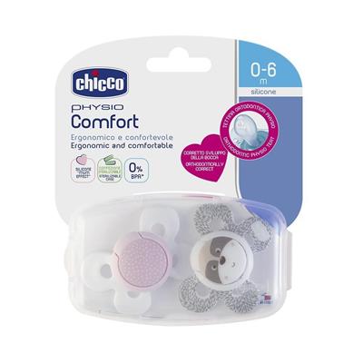 Chicco Physio Comfort Silikon Emzik 2li 0+ Ay Kız