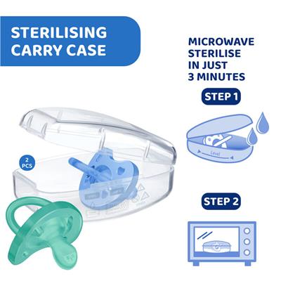 Emzik...Physıo Soft Scoother L.Blue 6-16m 2pcs