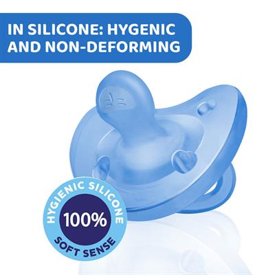 Emzik...Physıo Soft Scoother L.Blue 6-16m 2pcs