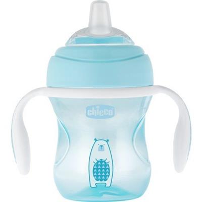 Chicco Yumuşak Uçlu Geçiş Bardağı 4 Ay+ Erkek