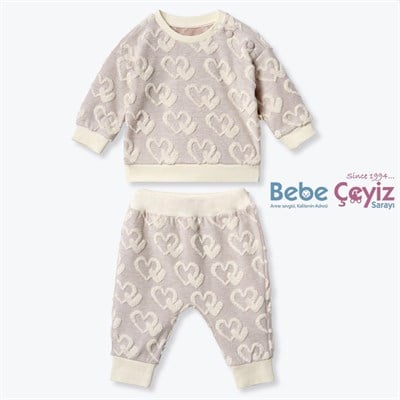 CİCCİM BABY 2li Takım Sweet Hearted Jakarlı