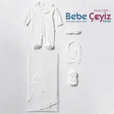 CİCCİM BABY First Spring Joy Tulumlu 5li  Hastane Çıkışı  