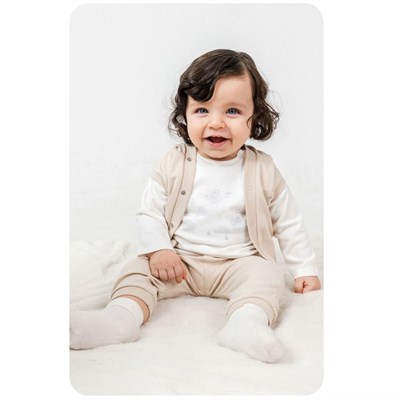 CİCCİM BABY Halo Seagull Yelekli 3lü Takım  