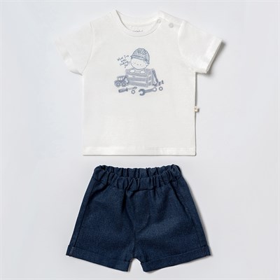 CİCCİM BABY Little Man Şortlu 2li Takım