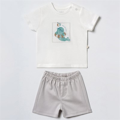 CİCCİM BABY Tiny Seal Şortlu 2li Takım