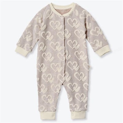 CİCCİM BABY Tulum Sweet Hearted Jakarlı Manşetli