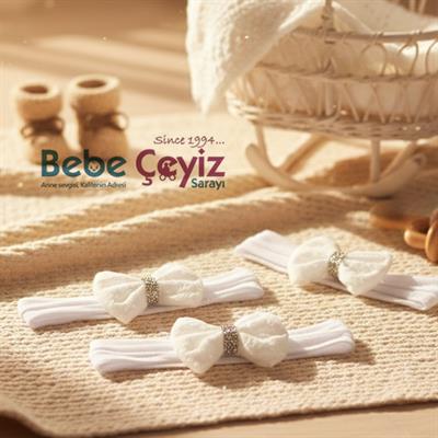 Bandana...Güpürlü Simli ( Beyaz )