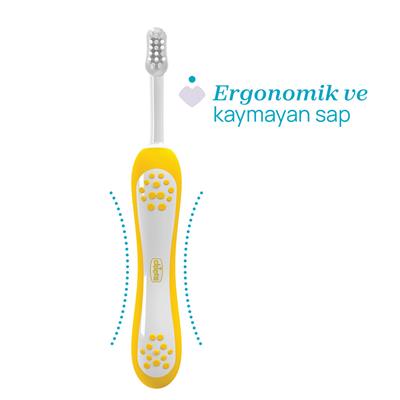 CHİCCO Mustard 2li Diş Fırçası ( İndigo ) ( 3-36 Ay )