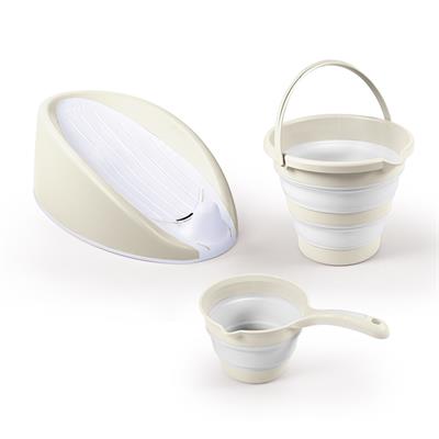 Banyo Set...3 lü Bebek Banyo Seti Relax Bej