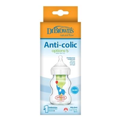 DR. BROWNS Geniş Ağız Anti-Kolik Options + Cam Biberon 150ml