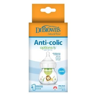 DR BROWNS Geniş Ağız Anti-Kolik Options Biberon + Cam 60ml