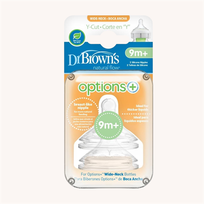 Dr. Browns Options Y Kesim Geniş Ağız 2 Li Biberon Emziği (9Ay+)