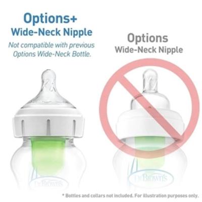 DR. BROWNS 2 li Geniş Ağız Silikon Biberon Emziği - 4.Evre (9m+)