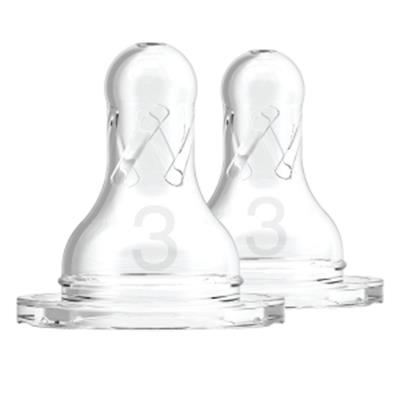 Dr. Browns 2 li Silikon Dar Ağız 3.Aşama Biberon Emziği (6+)