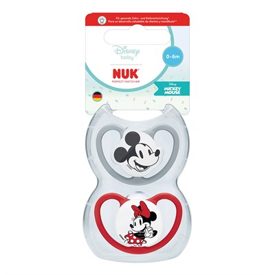 NUK PM Air 2li Emzik ( 0-6 ay ) ( Mickey/ Minnie )
