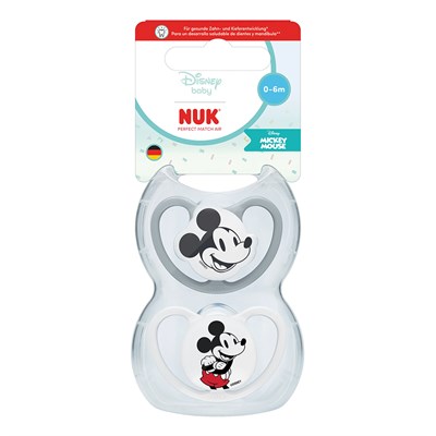 NUK PM Air 2li Emzik ( 0-6 ay ) ( Mickey/ Minnie )