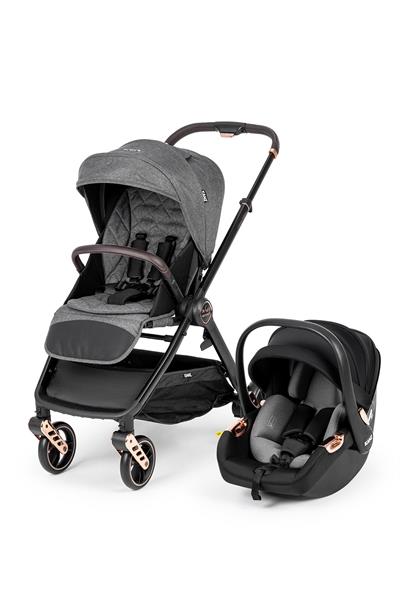 Kanz x-Go Ultimate Travel Sistem Bebek Arabası Rose Gold Gri