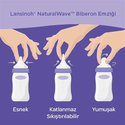 Lansinoh Natural Wave Hızlı Akış Biberon Emziği