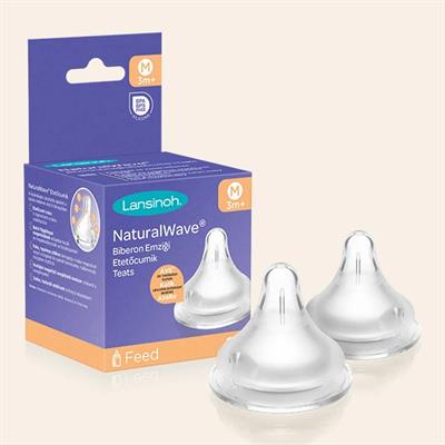 Lansinoh Natural Wave Orta Akış Biberon Emziği