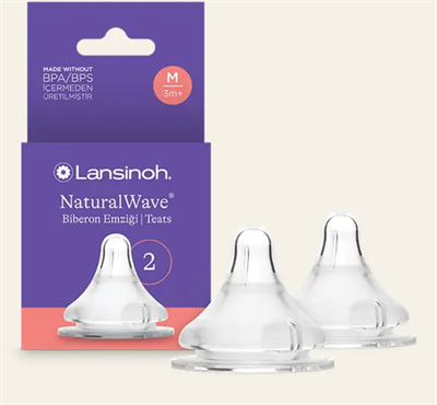 Lansinoh Natural Wave Orta Akışlı Biberon Emziği