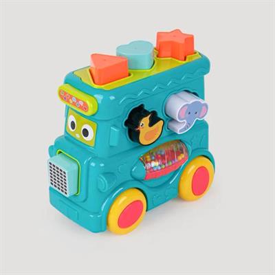 LETS BE CHİLD Renkli Bloklar Sevimli Oyuncak Otobüs