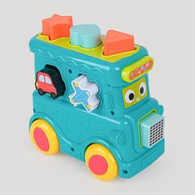 LETS BE CHİLD Renkli Bloklar Sevimli Oyuncak Otobüs