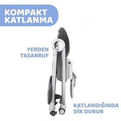 Chicco Polly Magic Mama Sandalyesi Dark Grey