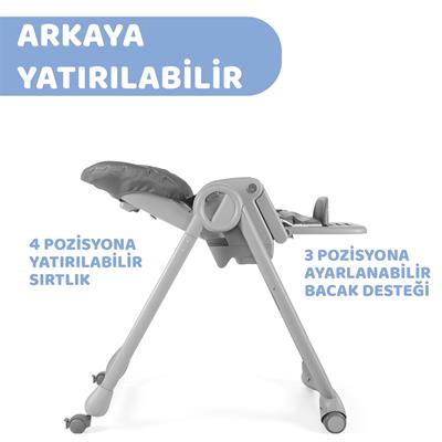 Chicco Polly Magic Mama Sandalyesi Dark Grey