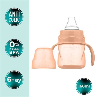 MAMAJOO Akıtmaz Alıştırma Bardağı 160 ML ( Pow Blush ) ( 6 Ay+ )