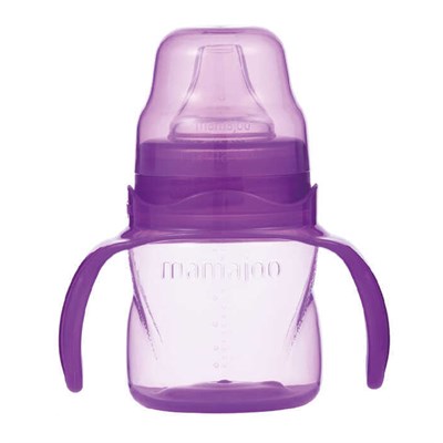 MAMAJOO Akıtmaz Alıştırma Bardağı  160 ML ( Mor ) ( 6 Ay+ )